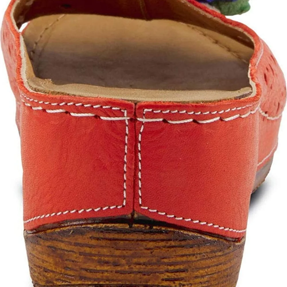 ❣️ - Spring Step Women's Flowerchild Slide Sandal Red EU 36/ US 6Spring Step … - Picture 2 of 5